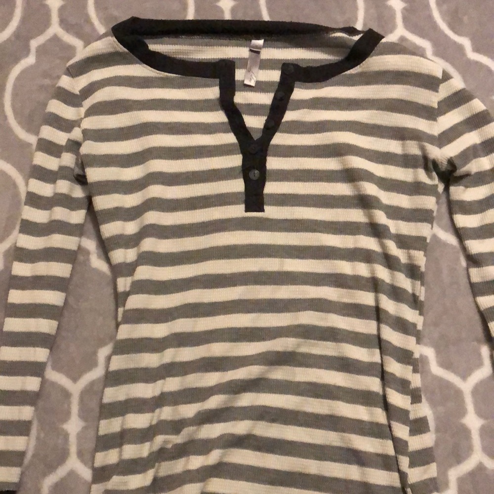 White and Grey long sleeve.